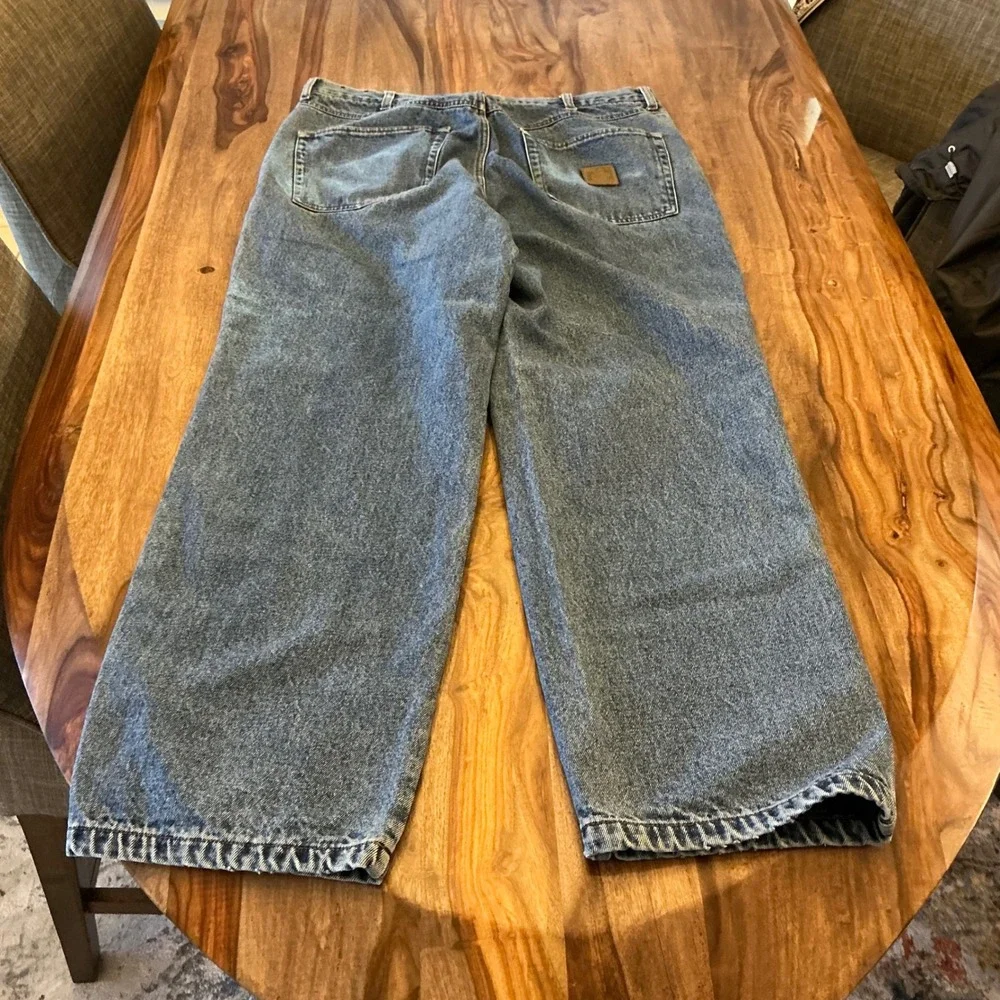 Bear River Workwear Men's Blue Denim Flannel Lined‎ Jeans Size 34x30